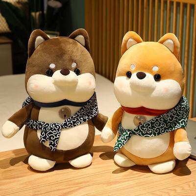 Lovely Stand Fat Shiba Inu Dog Plush Toys Stuffed Soft Kawaii Animal Cartoon Pillow Dolls Gift for Kids Baby Children