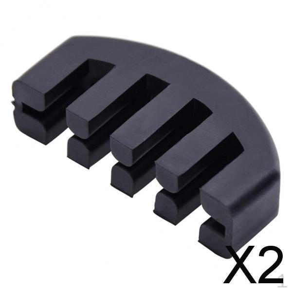 2xBeginner Violin Practice Mute Silencer Silicone for 1/2 3/4 4/4 Parts