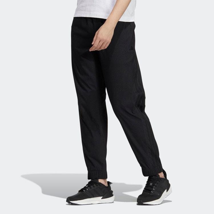 Adidas Solid Jogger Pants Men Bottoms Black IA9395
