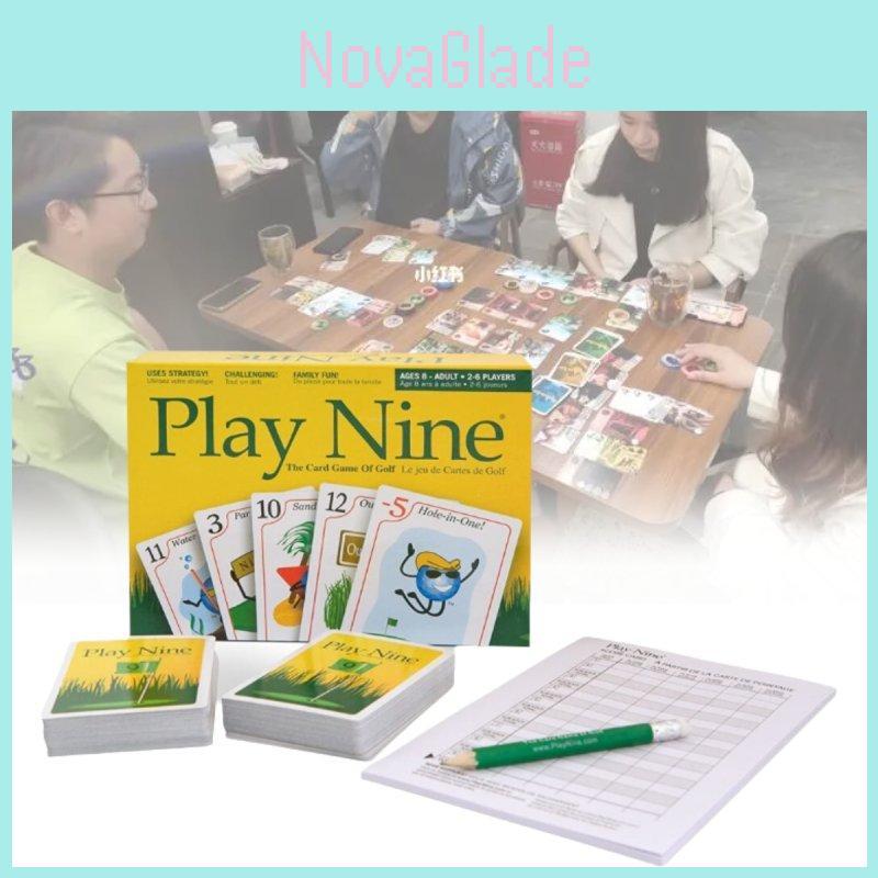 Play Nine English Version Card Game Engaging Family Gathering Golf Style Fun