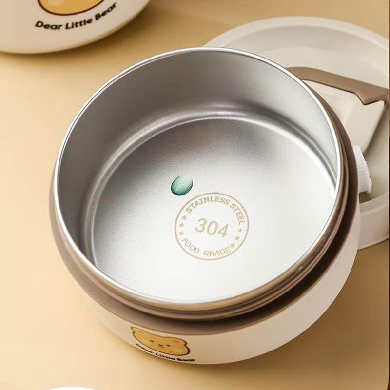 Hongpa Bear Microwaveable Lunch Box Set