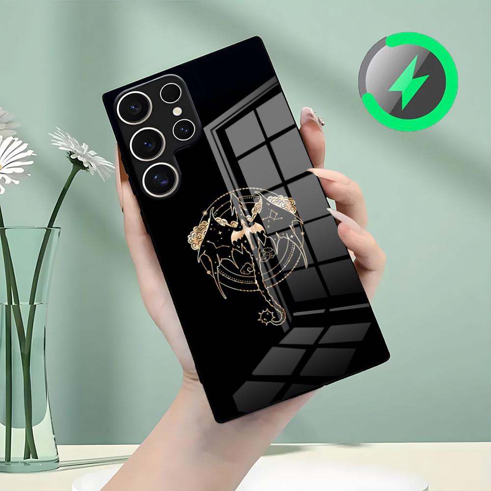 Fourth Wing Dragons Phone Case For Samsung S26 S25 S24 S23 S22 S21 S20 Edge Ultra Plus FE For Magsafe Glass Case