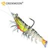 Artificial Luminous Shrimp Lure Soft Silicone Bait 1Pc 9cm 12g with Overweight Ultra-sharp Hook TPE Material Fish Accessories