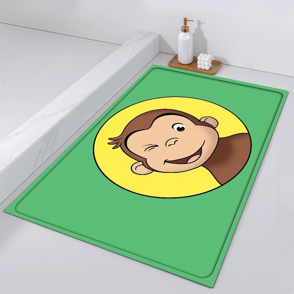George Door Mat Bedside Entrance Bath Floor Cartoon Decoration Corridor Door US Mat C-Curious Carpet Living Room Balcony