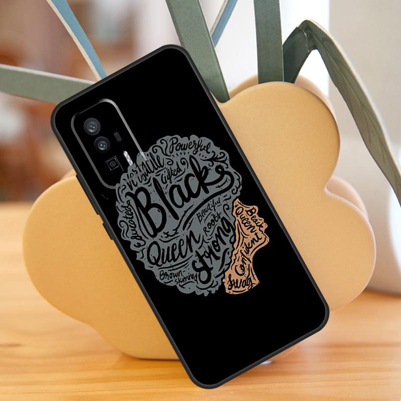Beautiful Black Afro Girl Case For POCO X3 X6 F6 Pro M6 X5 F3 F5 M5s Xiaomi 13 14 Ultra 12 Lite 11T 12T 13T Pro Cover