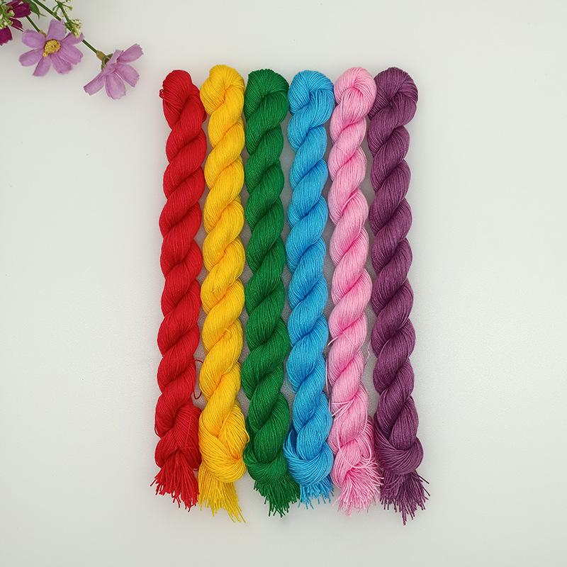 Handmade Cross Stitch Cotton Embroidery Insole Thread - Thick, Single Strand for Mending & Sewing