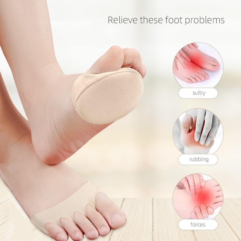 Women High-heel Shoes Insoles Anti-slip Paste Septum Cushion Insole  Washable Comfort Breathable Massage Sandals Shoe Pads