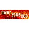 Meat Fire BBQ Slim Tin Sign