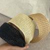 Bandeau Cheveux Ajouré Tressage Rotin Accessoires Cheveux Élégant Bandeau Tressage Paille Femme