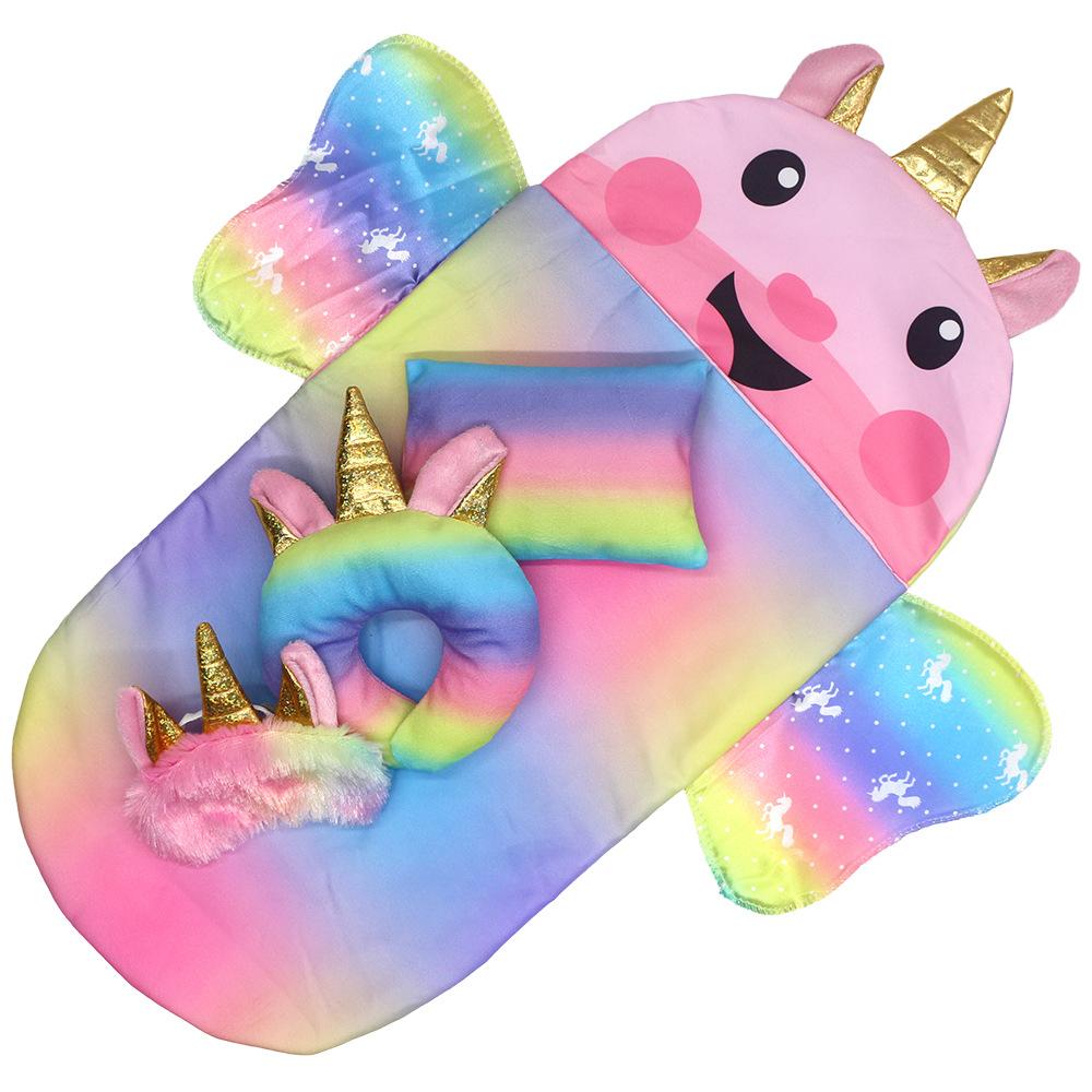 Dukkesovepose for 43 cm dukker Nydelig enhjørningspute 10-18 tommer Baby Nyfødt Dukketilbehør American Girl Bursdagsgave