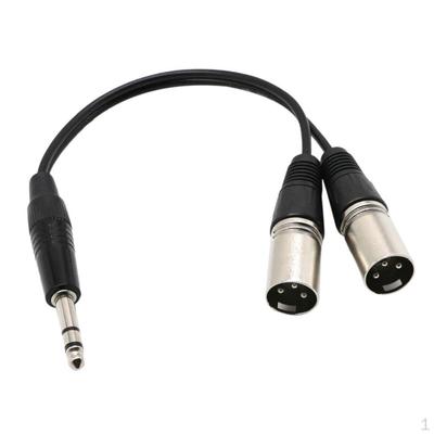 1/4 zoll zu XLR Audio Y Splitter Konverter Kabel Adapter, 1Ft/ 30cm 6,35mm 1/4 "TRS Stecker 2 Dual