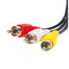 10FT RCA Audio/Video Composite Cable DVD/VCR/SAT Yellow/White/red connectors 3 Male to 3 Male