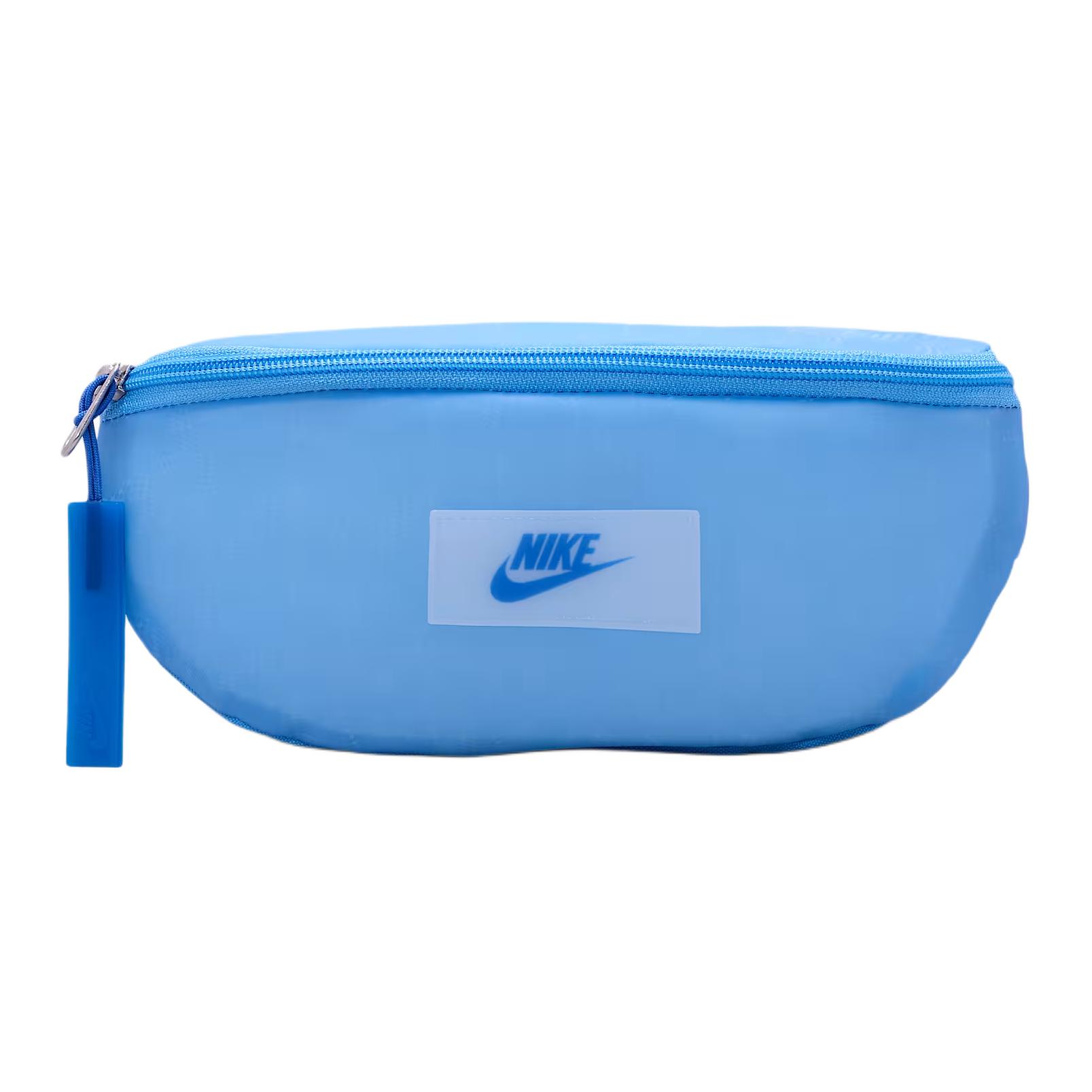 Nike Heritage Logo Zip Closure Fabric Waist Bag Men bags University-Blue IB5678-412 University Blue