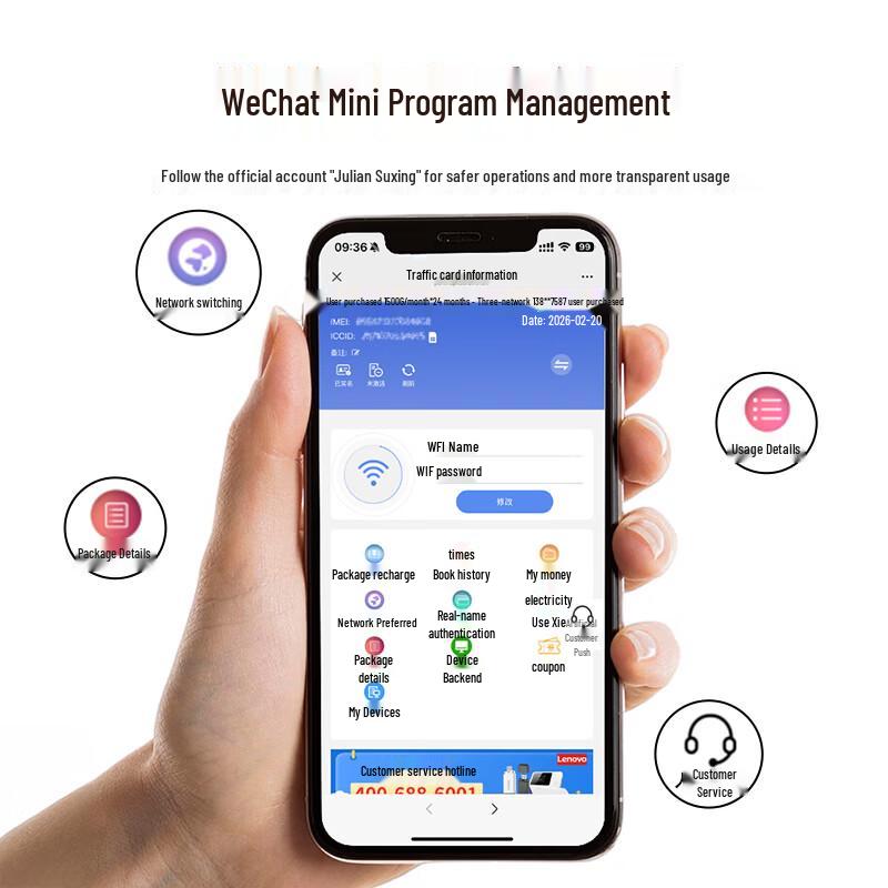Lenovo Tri-Network Portable Wi-Fi 6 Router