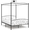 VidaXL Black Metal Canopy Bed Frames 180 X 200 Cm