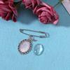 Wedding Bouquet Photo Charm Diy Pin Making Lace Frame Wedding Charm Oval Glass Cabochon Photo Frame Pins with Pendant