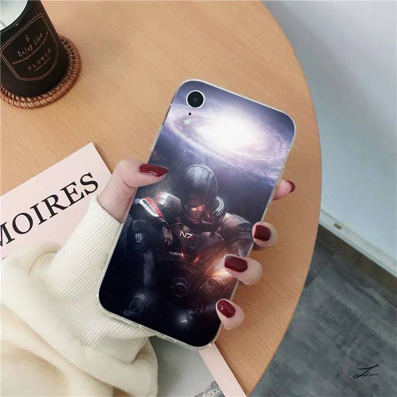 N7 Mass Effect Phone Case for iPhone 8 7 6 6S Plus X SE 2020 XR XS 14 11 12 13 Mini Pro Max Mobile Case