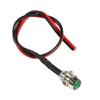 4 Pcs 12v 8mm LED Panel Pilot Dash Warning Light Indicator Lamp Car Van Green