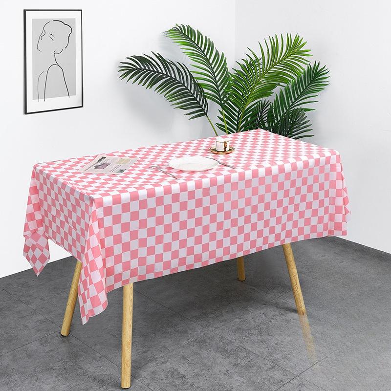 1/3pcs Checkerboard Tablecloth Disposable Rectangular Tablecloth Picnic Mat Party