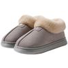 Damen Outdoor Winterhausschuhe mit Fleecefutter - Dick, Warm, Fellartig, mit Absatz