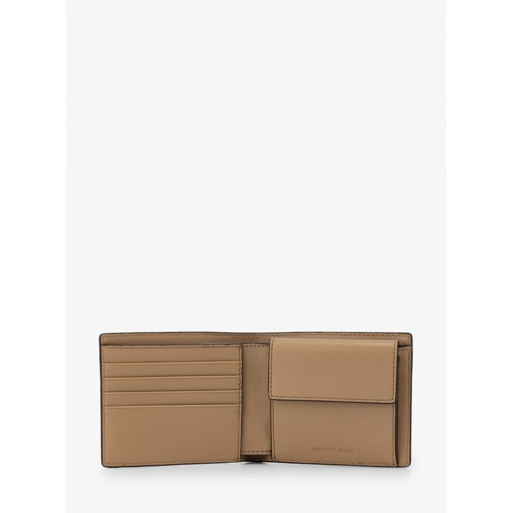 Michael Kors Cooper Billfold Wallet With Coin Pocket 36t4lcof3l220 Camel