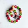 Layered Necklace Bracelet Set Colorful Beads Fruits Bracelet Beaded Clavicle Chain  Spring/Summer