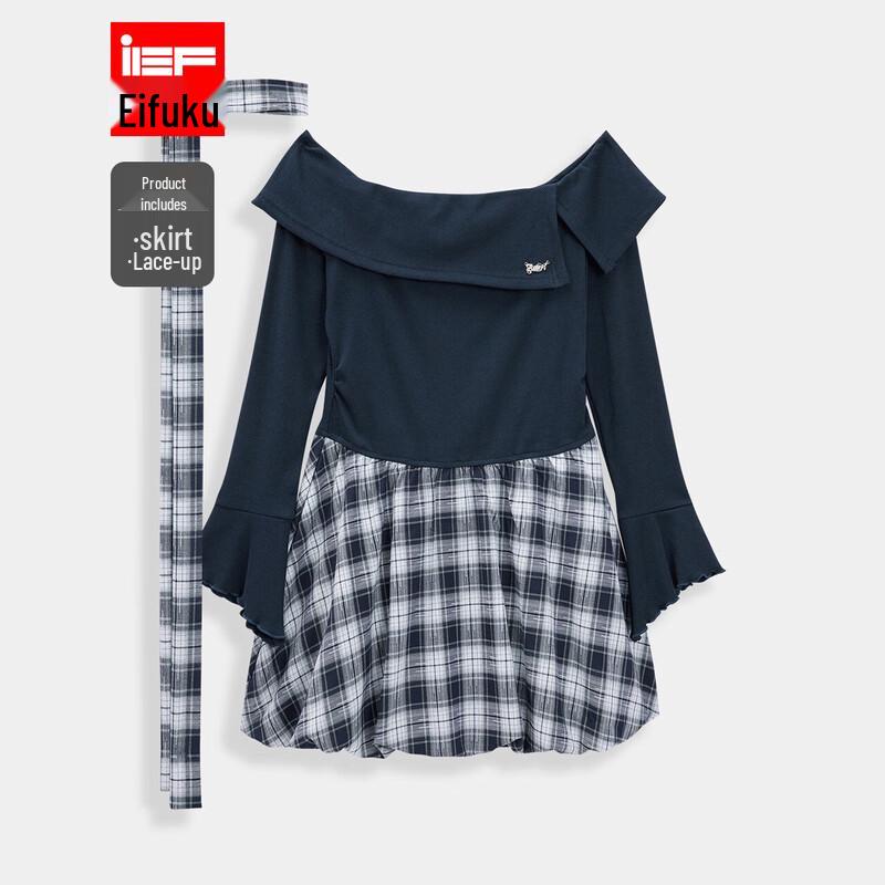 

IEF 2025 Весеннее миди-платье в корейском стиле S