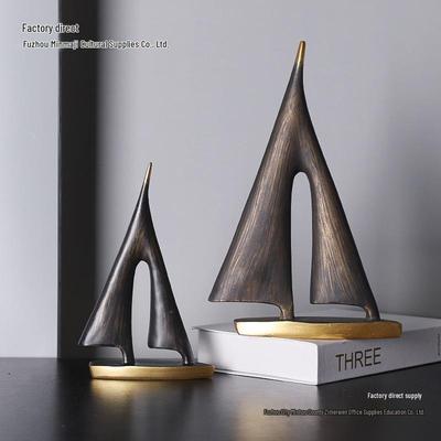 Moderne europäische Segelboot-Ornament für Heimdekoration und Büroausstellung