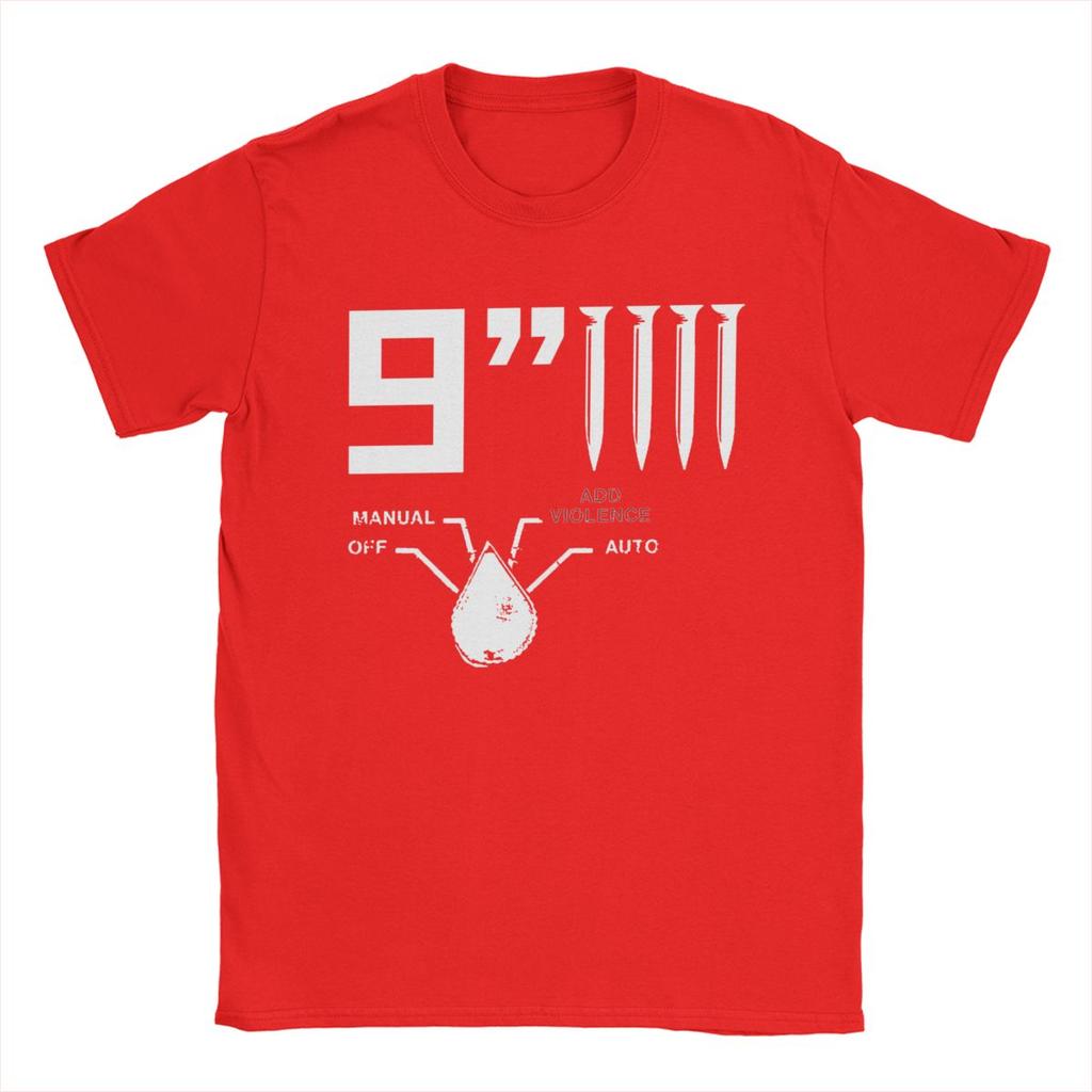 Men's NIN Nine Inch Nails T Shirt Pure Cotton Tops Novelty Short Sleeve Crewneck Tees New Arrival T-Shirts
