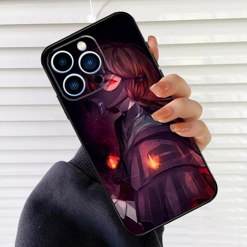 Anime Girl Mask Phone Case For iPhone 16 15 14 13 11 12 17 Pro Max mini 15 16 Plus 16e 17 Air Cover Fundas