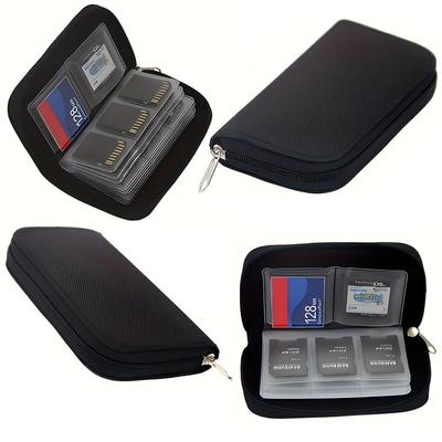 Nylon Memory Card Box Waterproof Holder Wallet for CF/SD/Micro SD/SDHC/MS/DS Game Accessories