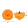 50Pcs Marigold Flower Heads Bulk Indian Silk Artificial Flower for Diwali Diy Wreath Garland Craft Home Room Wedding Party Decor
