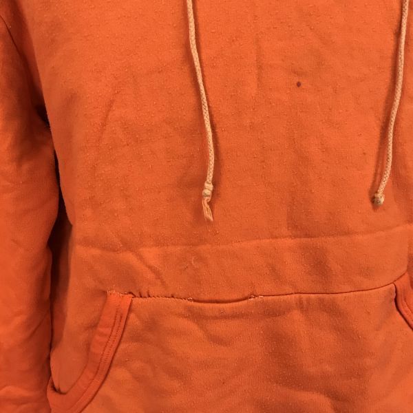 1960s-70s France Vintage adidas VENTEX Tag Pullover Hoodie Men's M Orange(USED)