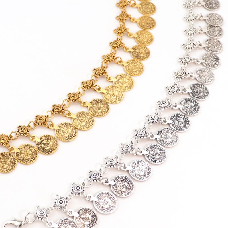 Vintage Ethnic Style Tassel Coin Waist Chain Women  Decorative Belt For Dress Adjustable Jewelry