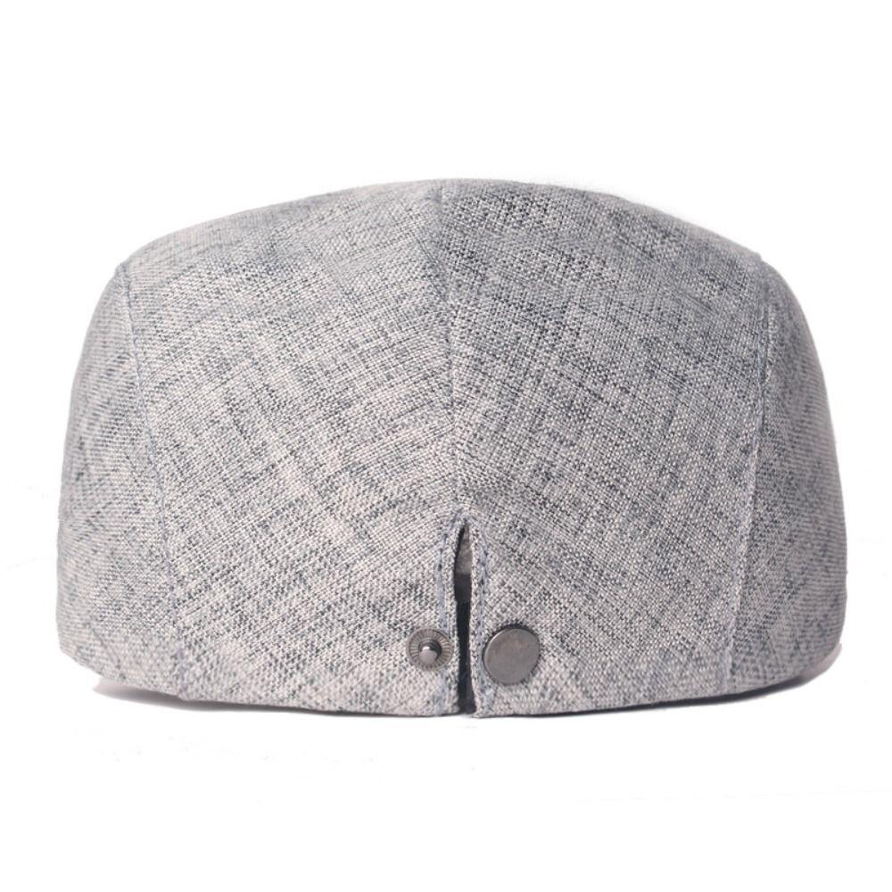 Cabbie Hat Vintage Men's Beret Cotton Casual Flat Cap Driving Solid Color Golf Hats Outdoor