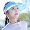 USB Rechargeable Cooling Fan Hat Breathable Large Brim Empty Top Sunscreen Cap Portable Anti UV Protection Women Sun Hat