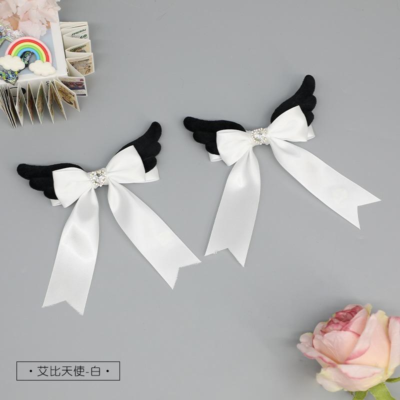Cute Lolita Plush Headgear Hard Girl Cool Punk Style Handmade Bow Hairpin Sweet Love Hair Accessories