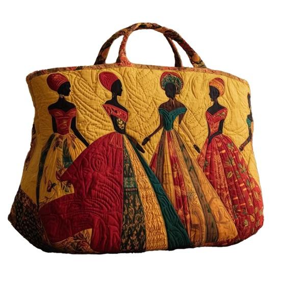 Quilted Vintage Handbag Women Tote Bag Shoulder Bag Machine Washable Floral Purse for Commuting Travel Grocery Shopping Beach