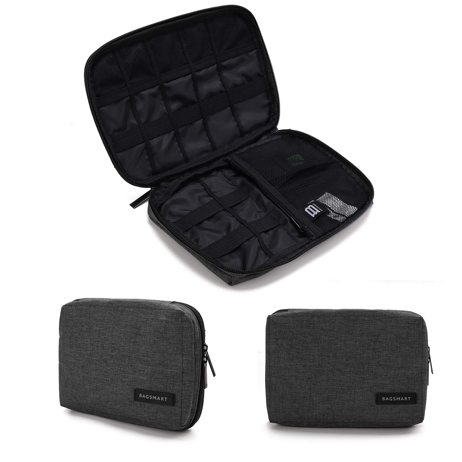 

Органайзер для кабелей Гаджет Гаджет Гаджет Хранение Путешествия Маленький Кабель Черный [BAGSMART] Сумка, Чехол, Кейс, Чехол, Чехол, Органайзер, Управление, Разделители, чёрный