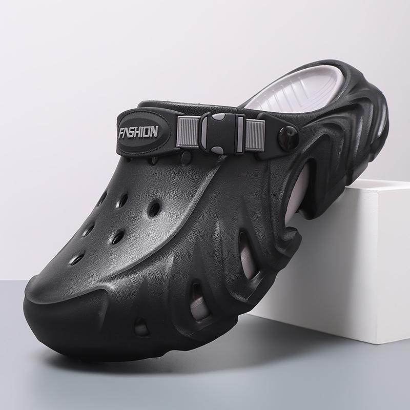 Men Closed Toe Clog Sandals Summer Outdoor Beach Slip On EVA Garden Shoes Non Slip Comfort 40-45 for Outdoor Walking Travel