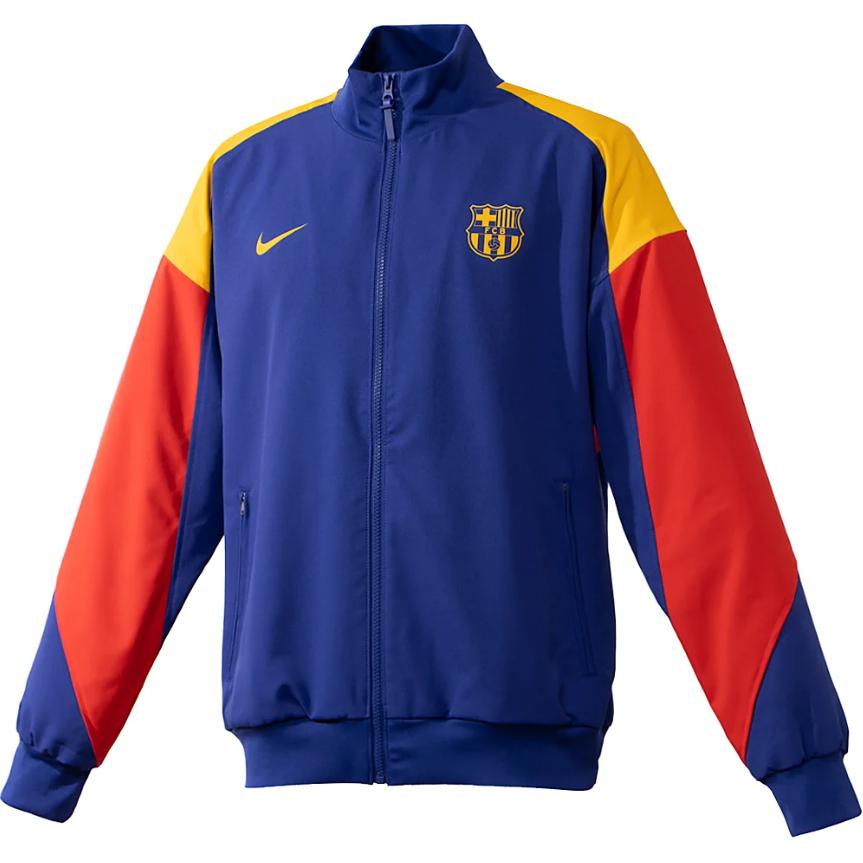 Nike Dri-Fit FC Barcelona Strike Track Jacket Blue Red Gold FJ5427-455 L