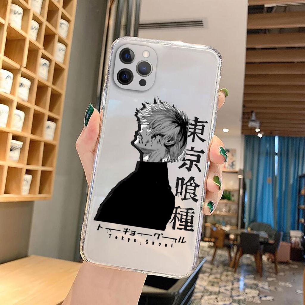 Soft Clear TPU Phone Case for IPhone 13 XR X XS 12 11 Pro Max 7 8  Plus SE2 Japanese Anime Tokyo Ghoul Japan Suave Cover Coque