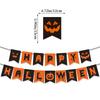 Happy Halloween Banner Ghost and Pumpkin Bunting Pennant Flag Photo Home Porch Atmosphere Party Decor Supplies
