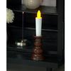 Kameyama Braune Kerze, 1 LED-Kerze, Flackerndes Licht
