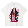 230 Gsm 100% Cotton Demon Slayer V57 Nezuko Print Unisex Heavy Cotton T Shirt