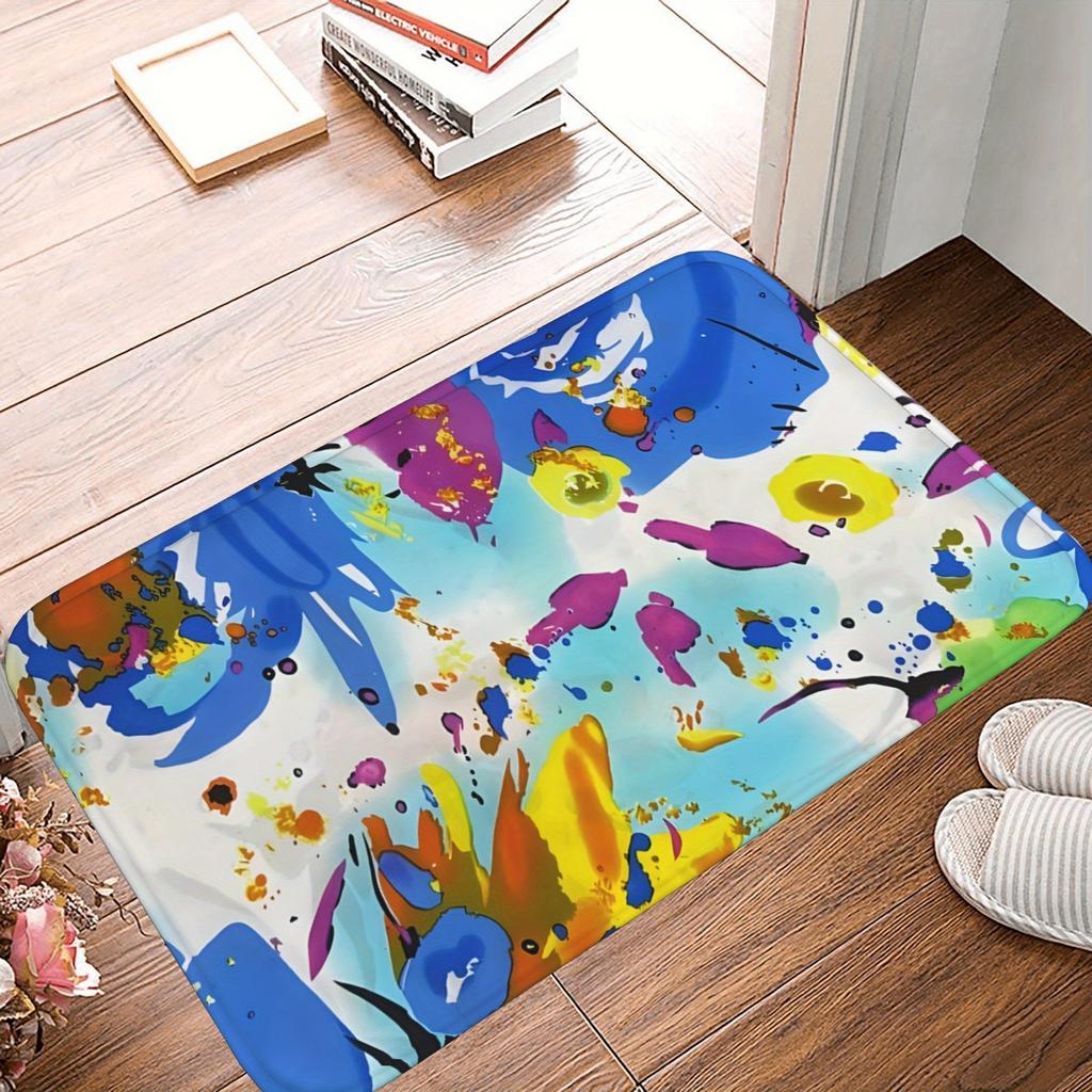 1PC Fantasy Forest Kitchen Rug Non-Slip Door Mat Pop Design Bathroom Rug Bath Mat Carpet for Home Sink Laundry Decoreeree
