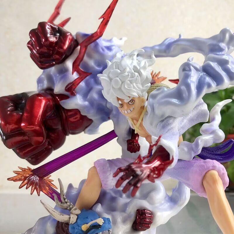 Pirate Gear 5 Luffy Sun God Onigashima Final Battle Awakening Figure Model