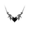 Gothic Punk Retro Demon Wings Love Pendant Necklace Charismatic Men And Women Necklace Sweater Chain Jewelry Accessories Gift 3
