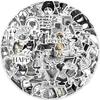 10/64 Stück Retro Schwarz Weiß Kunst Aufkleber Vintage Cartoon Graffiti Aufkleber für DIY Gepäck Laptop Skateboard Motorrad Fahrrad Aufkleber