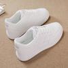Women White Chunky Platform Sneakers Casual Athletic Skate Shoes